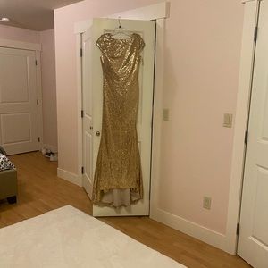 This dress is gold and it is best for special occasions